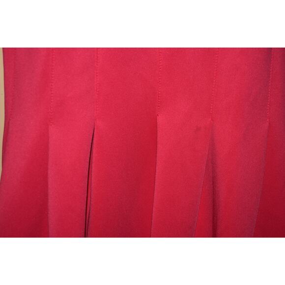 CALVIN‎ KLEIN $128 Scuba Knit Pleated Fit & Flare Dress Sleeveless Pink size 6 - Picture 4 of 5